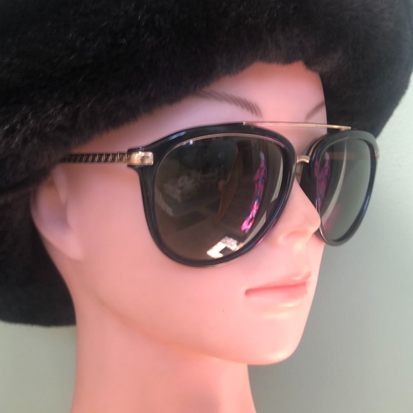 Versace Women\'s Black Frame Polarized Sunglasses main image 6
